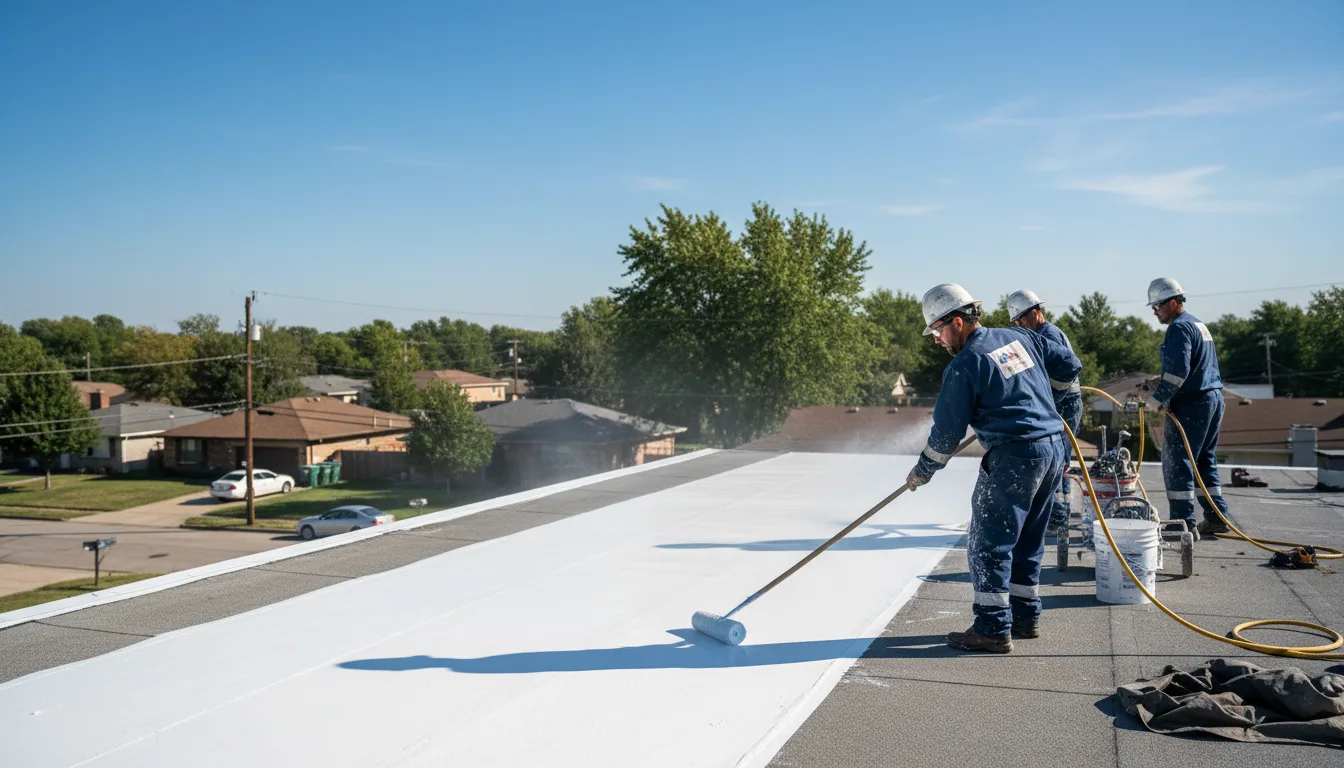 Commercial roof coating in Blaine, ME near me